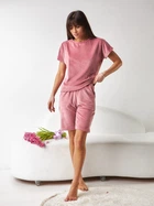 Пижама (футболка + шорты) женская BARWA garments 0290/291 S Коралловая (2112902911068)