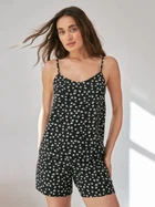 Пижама (майка + шорты) женская из вискозы BARWA garments 0340/313 S Черная (2113403131016)