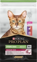 Сухой корм для кошек Purina Pro Plan Sterilised Adult 1+ Savoury Duo после стерилизации с уткой и печенью