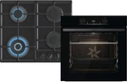 Духова шафа електрична Gorenje BO6735E05B + Варильна поверхня газова Gorenje GTW641EB (комплект SET BlackMet GoGW)
