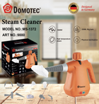 Ручний пароочисник із насадками Domotec MS-1372
