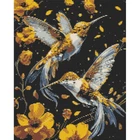 Алмазная мозаика по номерам Оригами Танец птиц, 40x50 см (OD30759)
