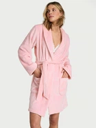 Халат Victoria's Secret Short Cozy Plush Robe XL/XXL Рожевий (2671422D)