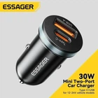 Автомобильное зарядное устройство Essager 30W USB + Type-C QC 4.0 PD 3.0 (ECCPQ-SR01-P)