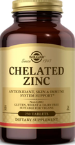 Цинк хелатний SOLGAR Chelated Zinc 250 таблеток