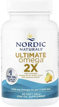 Омега 3 риб'ячий жир Nordic Naturals Ultimate Omega 2X 60 капсул лимон