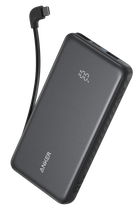 Портативное зарядное устройство - 10000 mAh 22.5W Built-In USB-C Cable Black Anker (2000003432479)