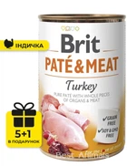 Влажный корм для собак Brit Pate & Meat Dog с индейкой