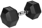 Hantel żeliwny gumowany Rebel Active HEX RBA-2325-17.5 17.5 kg (5901890111898)