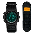 Часы Awarder 036 Nylon Tactic All Black мужские спортивные электронные с будильником компасом (548789)