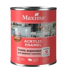 Емаль акрилова для дерева та металу Maxima білий шовковисто-матовий 2.3 л