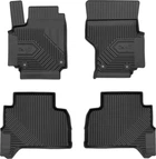 Автомобильные коврики в салон Frogum 3D на Volkswagen Amarok 1 double cab 09- Фольксваген Амарок черные SO6509