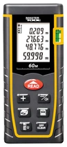Дальномер лазерный Mastertool до 60 м ±2 мм/м память 30 класс лазера I IP54 питание АААх2 чехол 30-0960
