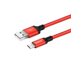 Кабель Hoco X14 Times speed Micro charging cable, ( L-1M ) Чорний Червоний