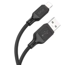 Кабель Hoco X90 Cool silicone charging data cable for Lightning Чорний