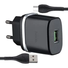 МЗП Hoco C12Q Smart QC3.0 charger set Micro ( EU ) Чорний