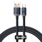 Кабель Baseus Crystal Shine Series Fast Charging Data Cable USB to Type-C 100W 1.2m Чорний