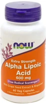 Натуральна добавка Now Foods Alpha Lipoic Acid 600 мг Капсули