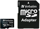 Карта памяти Verbatim Premium microSDXC 128GB UHS-I U1 + SD-адаптер (44085)