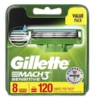 Змінні касети (картриджі) для гоління Gillette Mach3 Sensitive 8 шт в упаковці (IAvyHF)