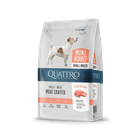 Корм Quattro Adult Mini для взрослых собак мелких пород с лососем