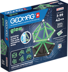 Магнітний конструктор Geomag Glow 42 деталі