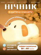 Ночник игрушка 3DTOYSLAMP детский светильник для сна щенок силиконовый с LED аккумулятором таймером автовыключения 2 цвета свечения мягкий декоративный для украшения дома спальни детской комнаты гостиной 15.5×9×7 см оригинальный подарок ребенку