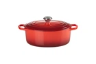 Каструля с крышкой Le Creuset Signature Cast Iron Oval Casserole 21178270602430 27 см 4.1 л вишневый 5158812