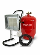 Комплект Газовый обогреватель Nurgaz Kamp Soba 3.5 кВт NG-310-P на ножке с Баллоном 12л