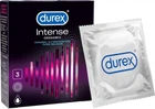 Презервативи латексні з силіконовою змазкою Durex Intense Orgasmic (рельєфні зі стимулюючим гелем-змазкою) 3 шт. (5052197056068)