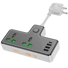 Удлинитель HOCO Voyage 2-position expansion socket AC11A |3USB/Type-C, 10A|