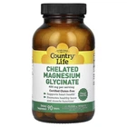 Мінерали Country Life Магній Хелатний гліцинат 400 мг Chelated Magnesium Glycinate 90 таблеток (133 мг у таблетці)