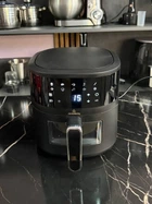 Аэрофритюрница Air Fryer Crownberg CB-5551, 2000 Вт/5л, для приготовления блюд с минимумом масла, Черный