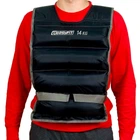 Жилет утяжелительный EasyFit EF-VST, 14 кг, чёрный, 36×121 см, песок - для фитнеса, функциональных тренировок и кроссфита