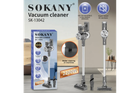 Вертикальный пылесос Sokany SK-13042 серый, аккумулятор 2200 мАч