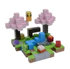 Магнитный конструктор Minecraft "Вишневый сад" на 128 деталей (MRA-H001)