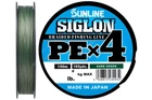 Шнур Sunline Siglon PE x4 150м #0.5/0.121мм 8lb/ 3.3кг (темно-зеленый) (3200111004)