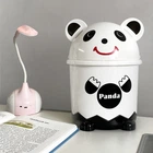 Ведро для мусора детское Панда MBM HOME BIN-07 3,2L WHITE белое