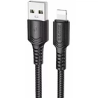 Кабель заряджання BOROFONE BX116 USB to Lightning (2.4A) (1M) для iPhone 6/7/8/X/Xs/11/12/13/14 Pro Max Чорний