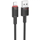 Кабель заряджання BOROFONE BX110 USB to Lightning (2.4А) (1М) для iOS пристроїв iPhone Чорний