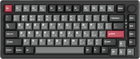 Клавіатура бездротова GamePro Asgard Yord Keychron Super Red Switch Wireless/Bluetooth/USB Black (MK266BK)