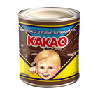 Молоко незбиране згущене з цукром та какао 7,5% жиру ТМ Первомайський МКК 370 г (4820012682942)