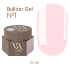 Гель для наращивания ногтей Valeri Builder Gel №01 15 мл