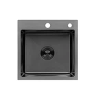 Кухонна мийка Kroner KRP Schwarze - 4545HM PVD (3.0/1.0 мм)