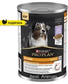 Влажный корм для взрослых собак Purina Pro Plan Adult кусочки в желе, с индейкой