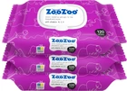 Упаковка влажных салфеток ZooZoo Витамины для рук и тела 120 шт х 3 пачки (4820183973856)