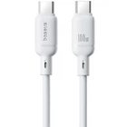 Дата кабель Baseus Silky Series OS Fast Charging Type-C to Type-C 100W (1m) (P10377704) (Moon White) (245477)