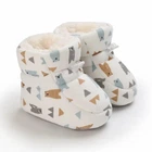 Дитячі теплі пінетки "Warm Paws" для малюків (довжина устілки 11,5 см) (6-12 месяцев) білий з ведмежатами (KS1005)