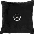 Подушка декоративна Evatech Mercedes-Benz Чорна з вишивкою 35х35 см (MPCSSBV016)