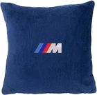 Подушка декоративна Evatech BMW M Синя з вишивкою 45х45 см (MPCSHLV006)